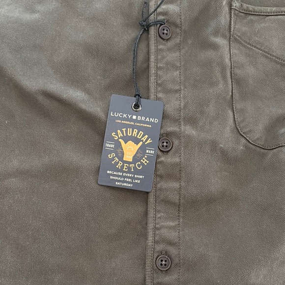 Lucky Brand Green Casual Button Down Shirt - Picture 3 of 7